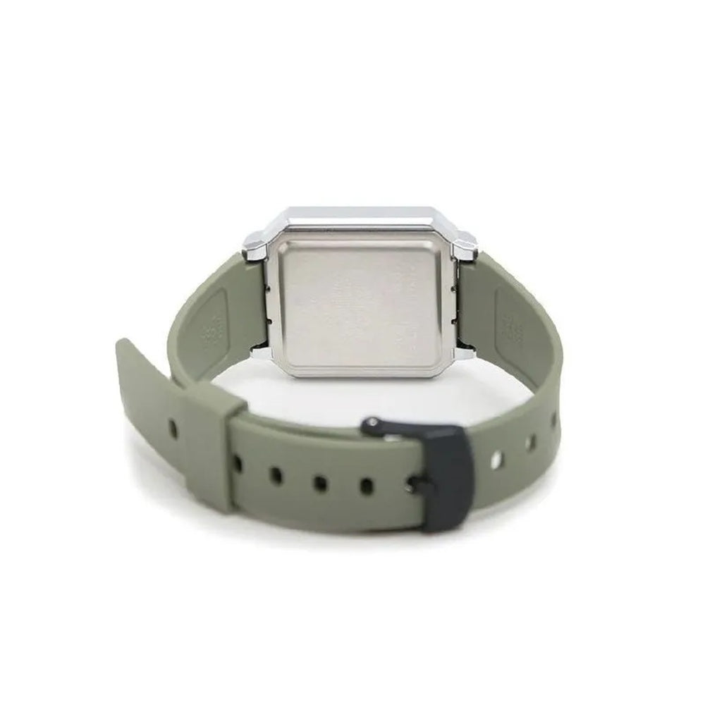 Casio A100WEF-3A Green Dial Unisex Wrist Watch