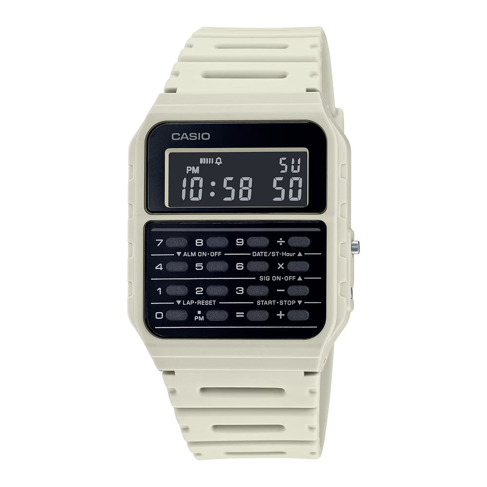 Casio CA53WF-8B Grey Vintage Series Data Bank 8 Digit Calculator Watch