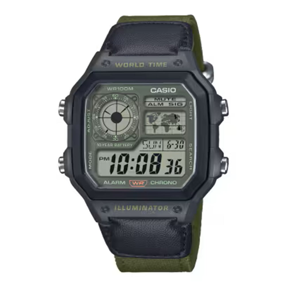 Casio Men's AE1200WHUB-3A Cloth Band Watch
