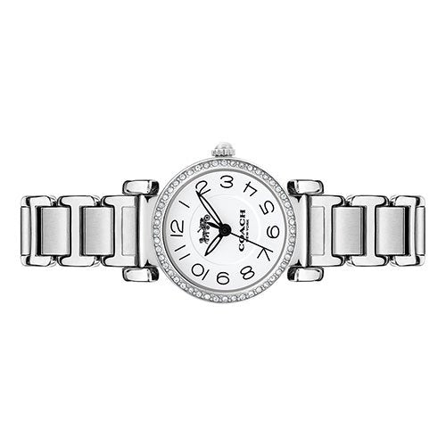 Coach 14502851 Madison Collection White Dial Silver Tone Stainless Steel Analog Quartz Women's Watch