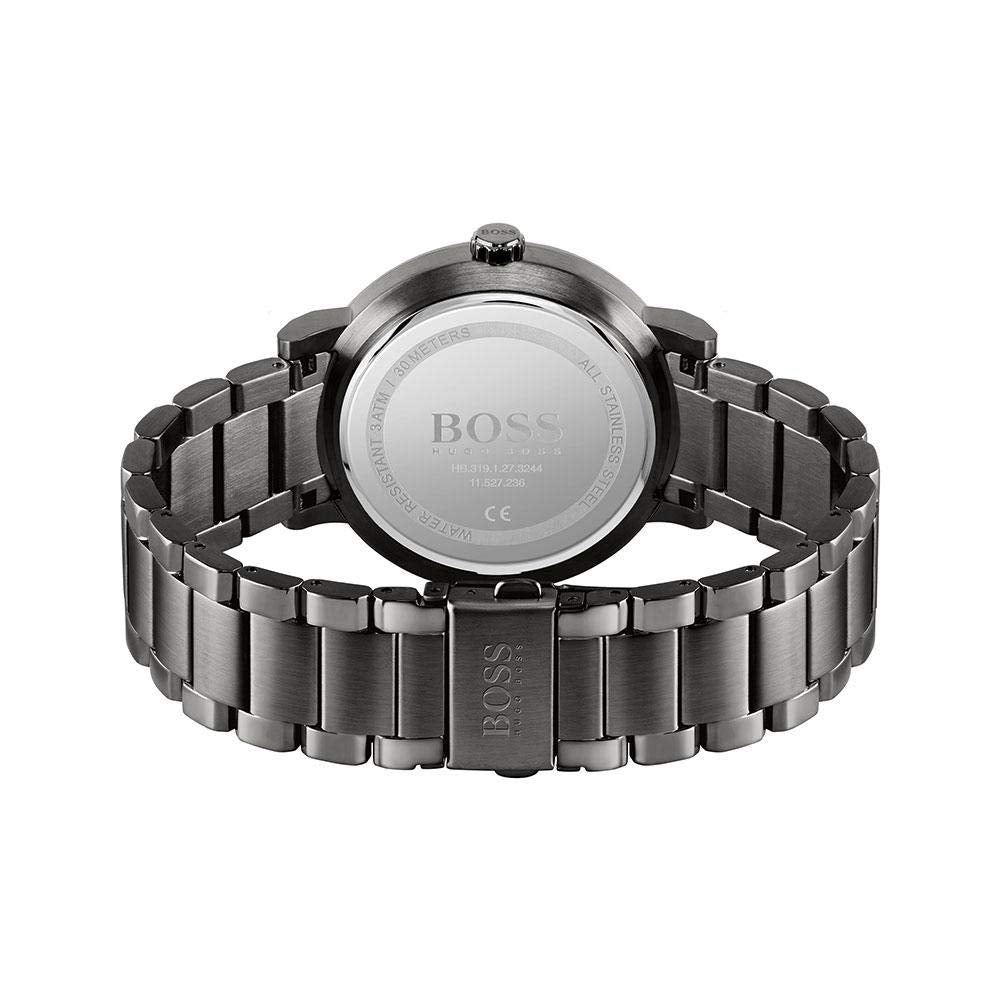 BOSS 1513793 Confidence Men's Quartz Stainless Steel and Link Bracelet Business Watch