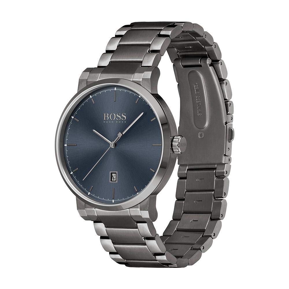 BOSS 1513793 Confidence Men's Quartz Stainless Steel and Link Bracelet Business Watch