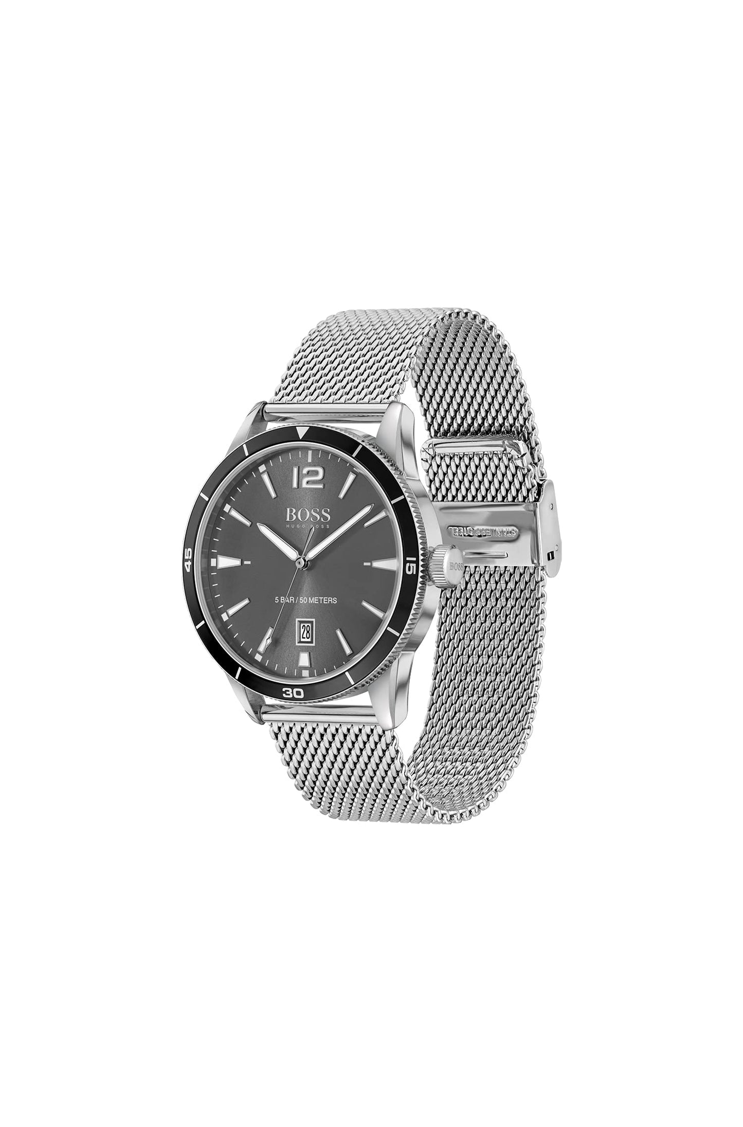 HUGO BOSS 1570126 Men's Drifter Quartz Watch with Stainless Steel Mesh band