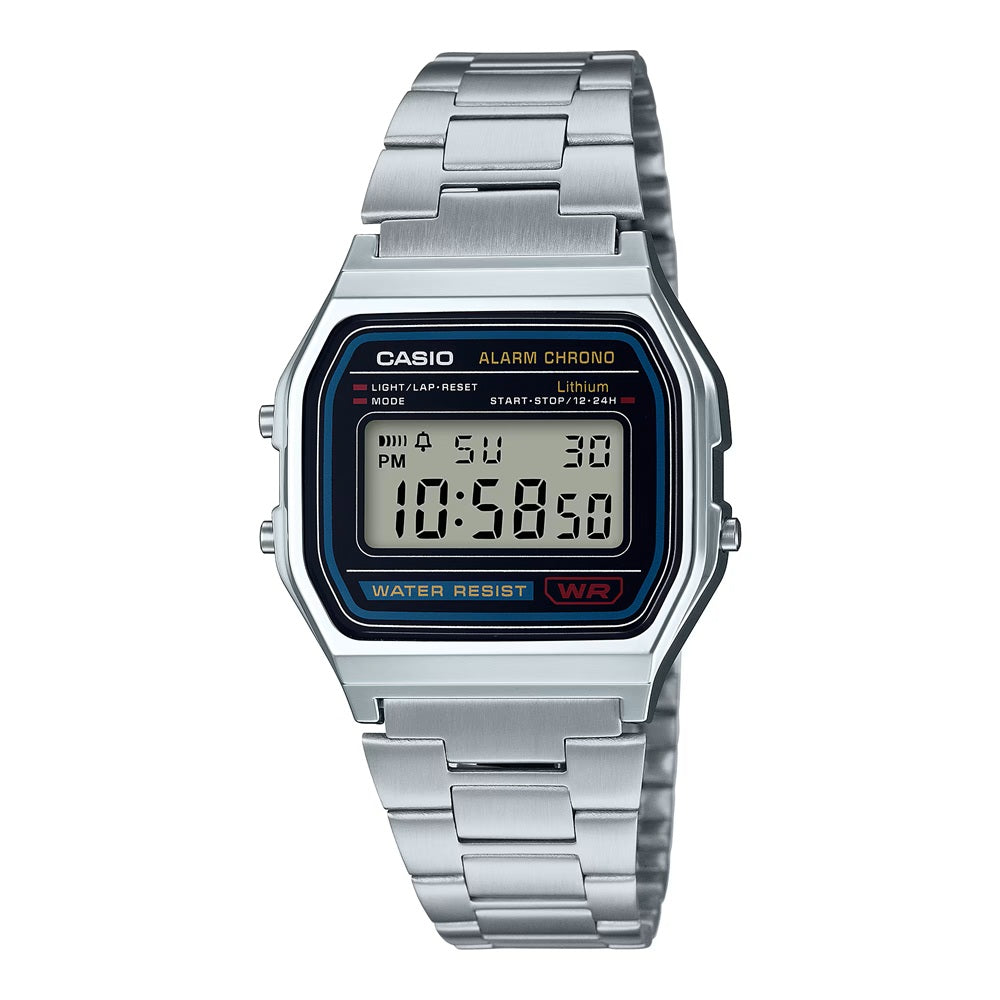 Casio Vintage A158WA-1 Silver Stainless Steel Men's Watch