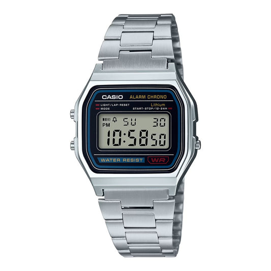Casio Vintage A158WA-1 Silver Stainless Steel Men's Watch