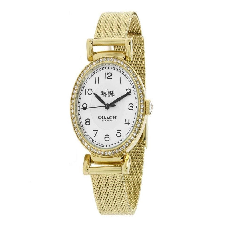 COACH 14502652 Madison Fashion White and Gold One Size Watch