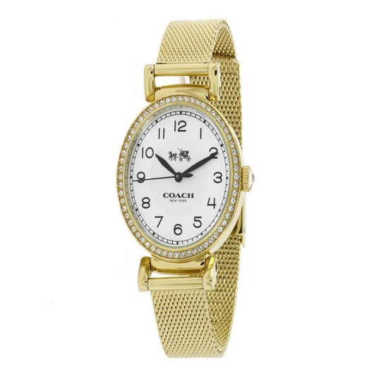 COACH 14502652 Madison Fashion White and Gold One Size Watch