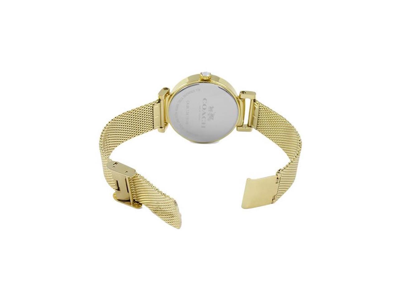 COACH 14502652 Madison Fashion White and Gold One Size Watch