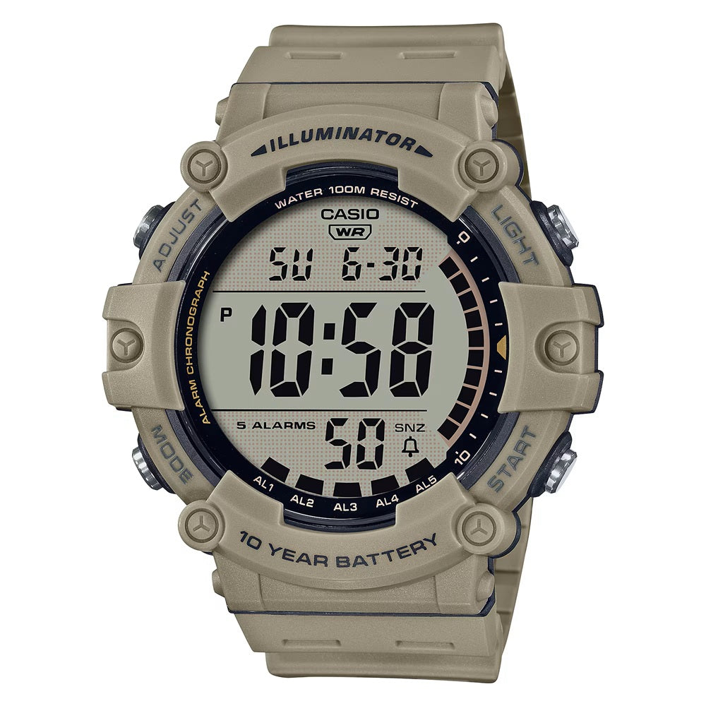 Casio AE1500WH-5A Beige Grey Illuminator Watch