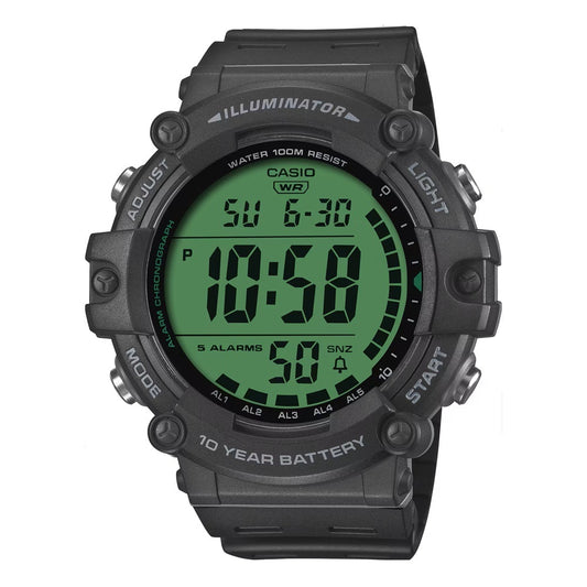 Casio AE1500WHC-1A Black Wide Face Display Digital Watch
