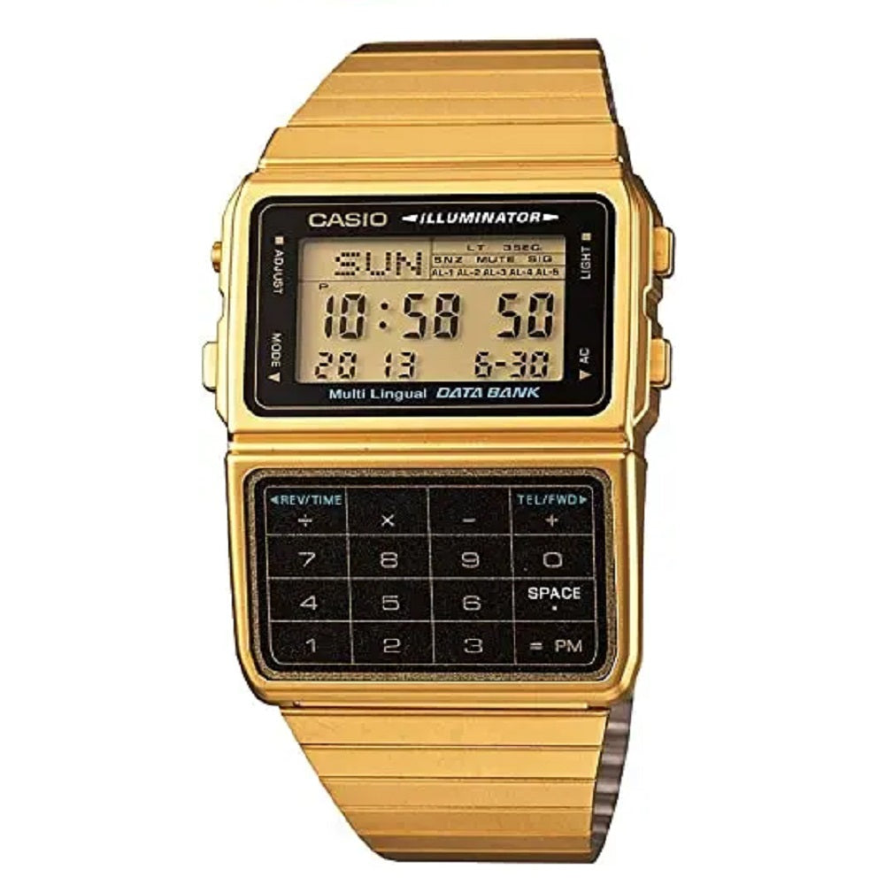 Casio DBC611G-1 Men's Core Silver Stainless-Steel Data Bank Digital Watch