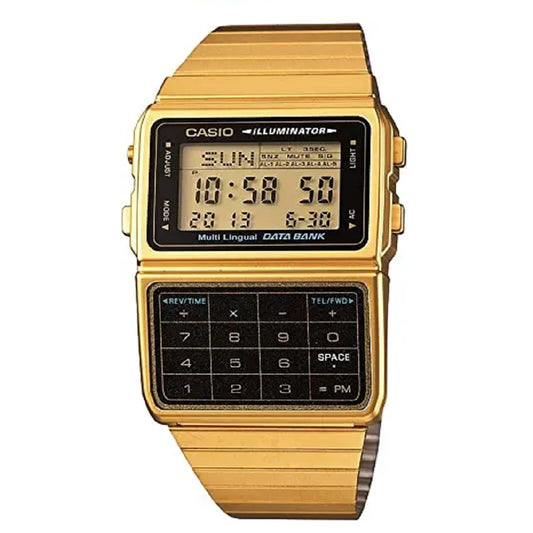 Casio DBC611G-1 Men's Core Silver Stainless-Steel Data Bank Digital Watch