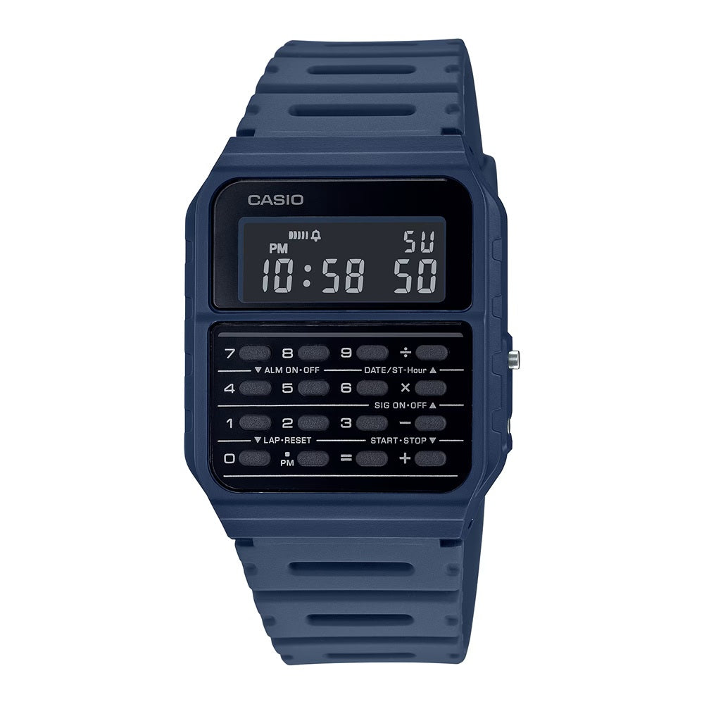 Casio CA53WF-2B Blue Vintage Series Data Bank 8 Digit Calculator Watch