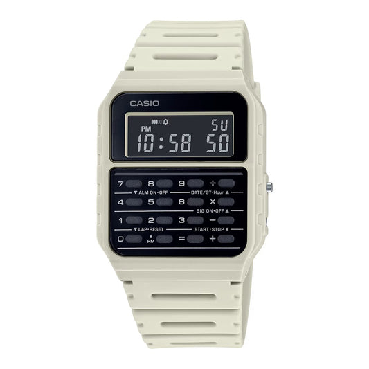 Casio CA53WF-8B Grey Vintage Series Data Bank 8 Digit Calculator Watch