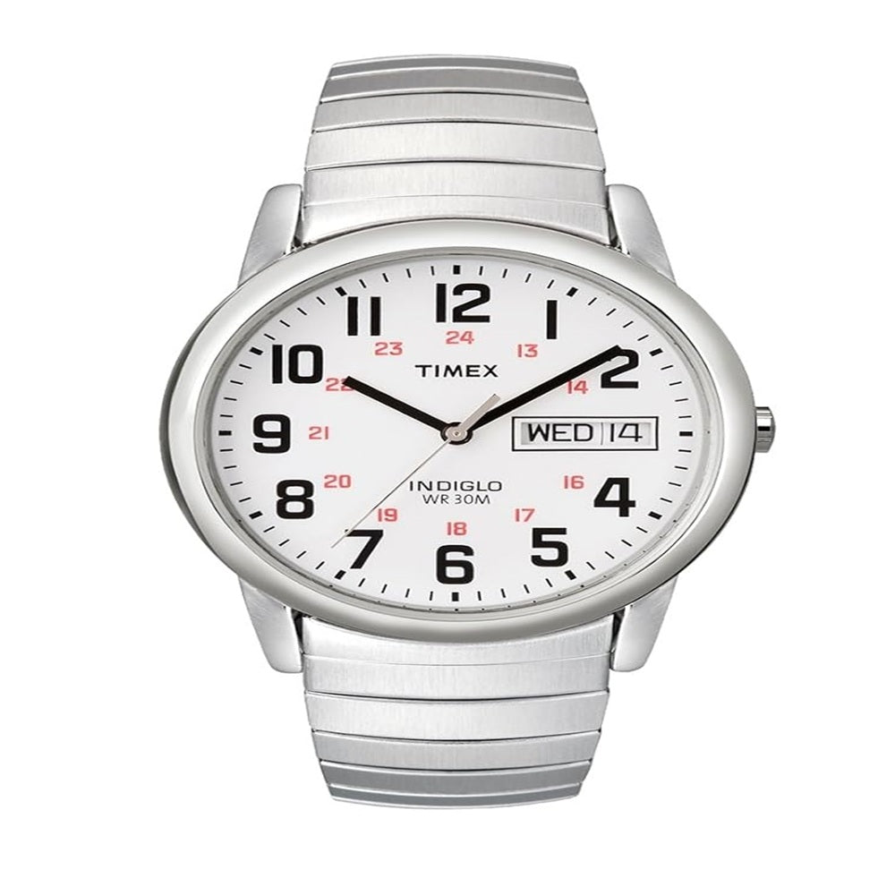 Timex T20461 Men's Easy Reader Silver Stainless Steel Watch