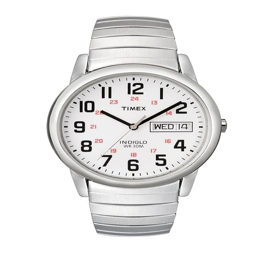 Timex T20461 Men's Easy Reader Silver Stainless Steel Watch