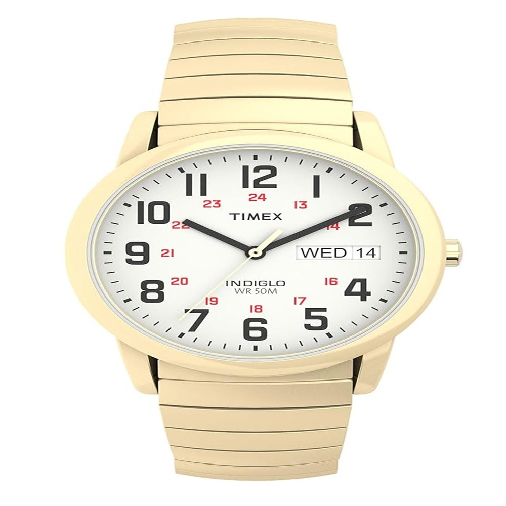 Timex T20471 Men's Easy Reader Gold Stainless Steel Watch
