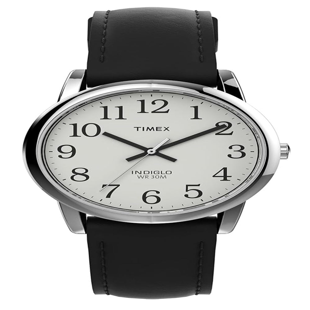 Timex T20501 Men's Easy Reader Leather Band Watch