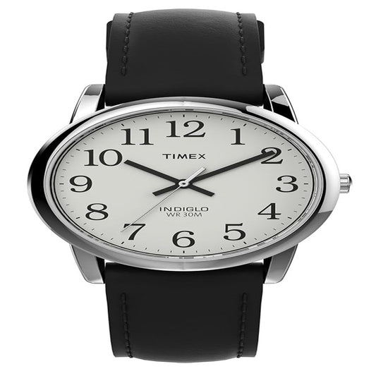 Timex T20501 Men's Easy Reader Leather Band Watch