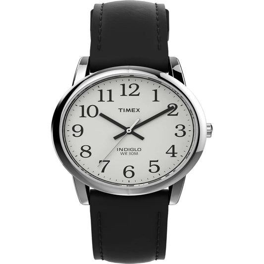 Timex T20501 Men's Easy Reader Leather Band Watch