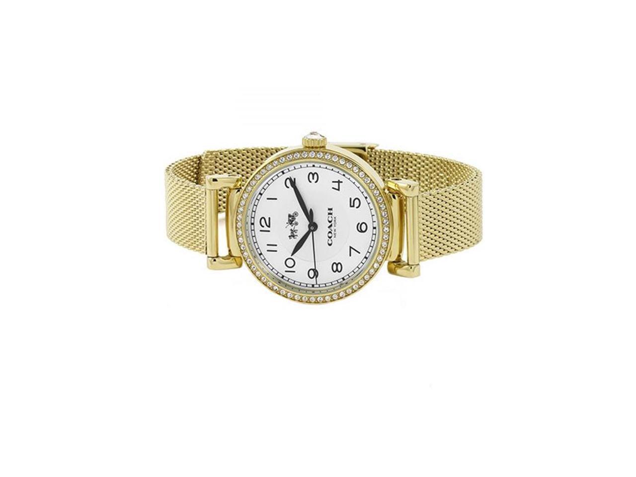 COACH 14502652 Madison Fashion White and Gold One Size Watch