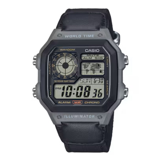 Casio Men's AE1200WHUB-8A Cloth Band Watch