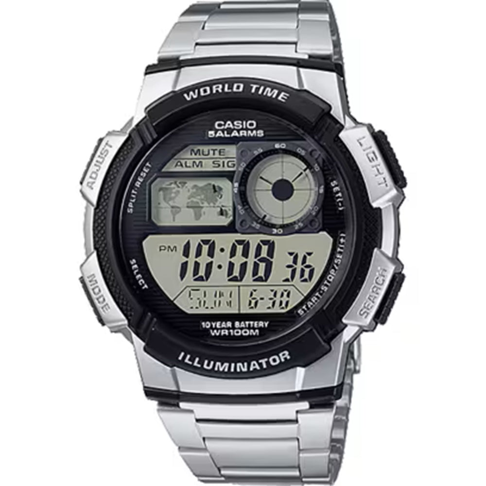 Casio Illuminator AE1000WD-1A Men's Sports World Time Quartz Watch