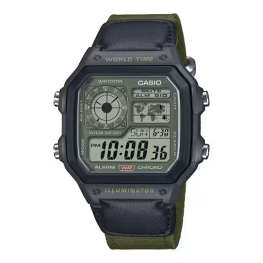 Casio Men's AE1200WHUB-3A Cloth Band Watch