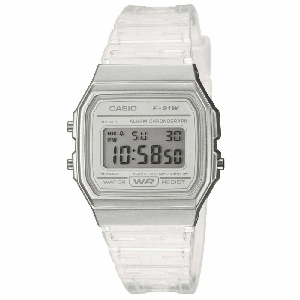 Casio F91WS-7 Unisex White Digital Jelly Watch