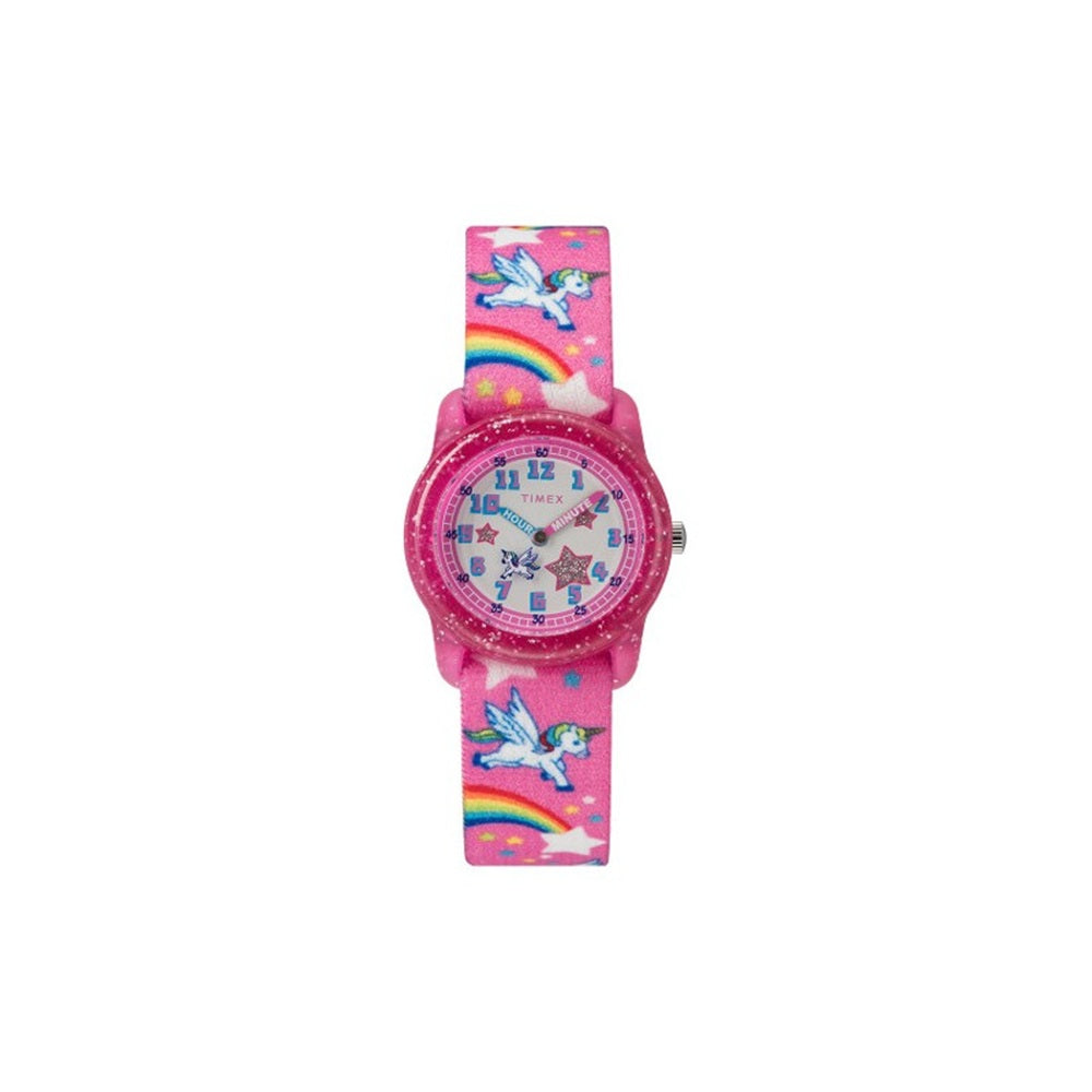 Timex Girls Time Machines Analog Elastic Fabric Strap Watch